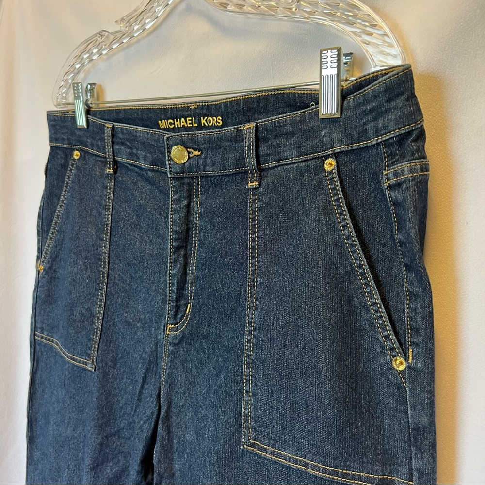 MICHAEL KORS Women's Jeans. Dark Wash Utility Style - Picture 5 of 11